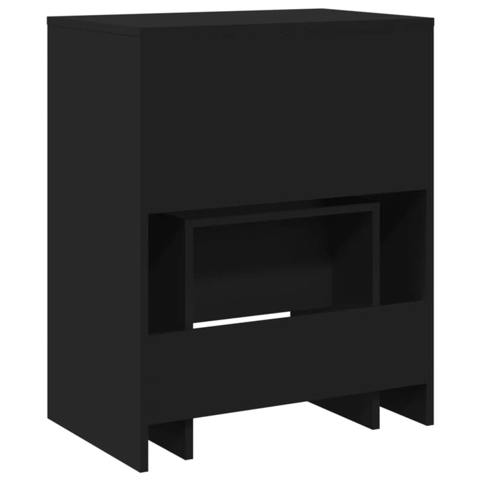 Toeletta e Sgabello Nero 60x40x113,5 cm 848214