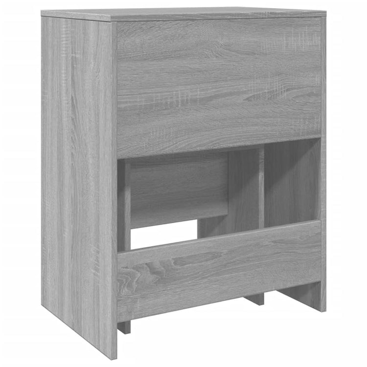 Toeletta e Sgabello Grigio Sonoma 60x40x113,5 cm 848218