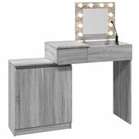 Toeletta con LED Grigio Sonoma 115x37x110,5 cm 848232