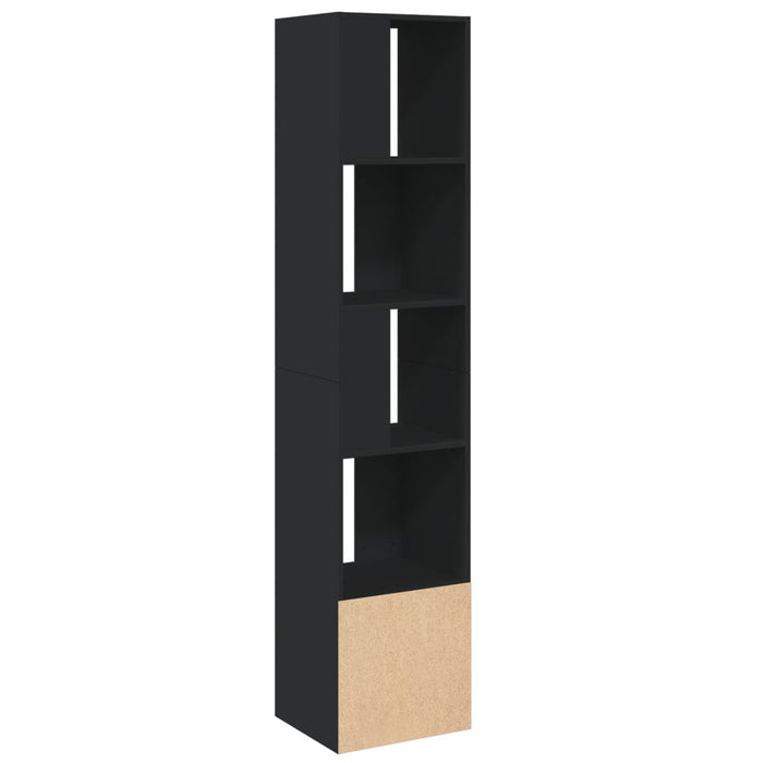 Libreria Nera 40x36x189 cm in Legno Multistrato 848242