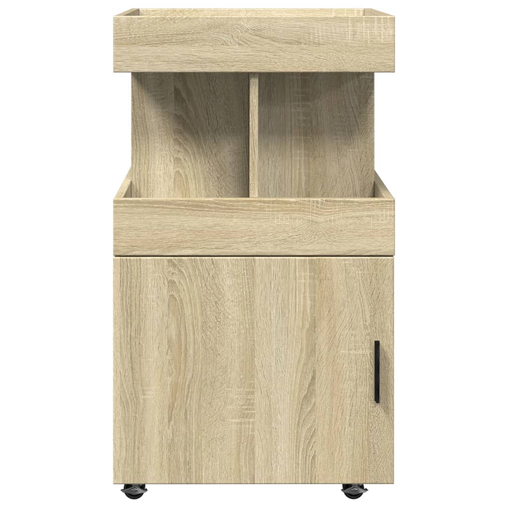 Carrello Bar Rovere Sonoma 50x41x89 cm in Legno Multistrato 848264