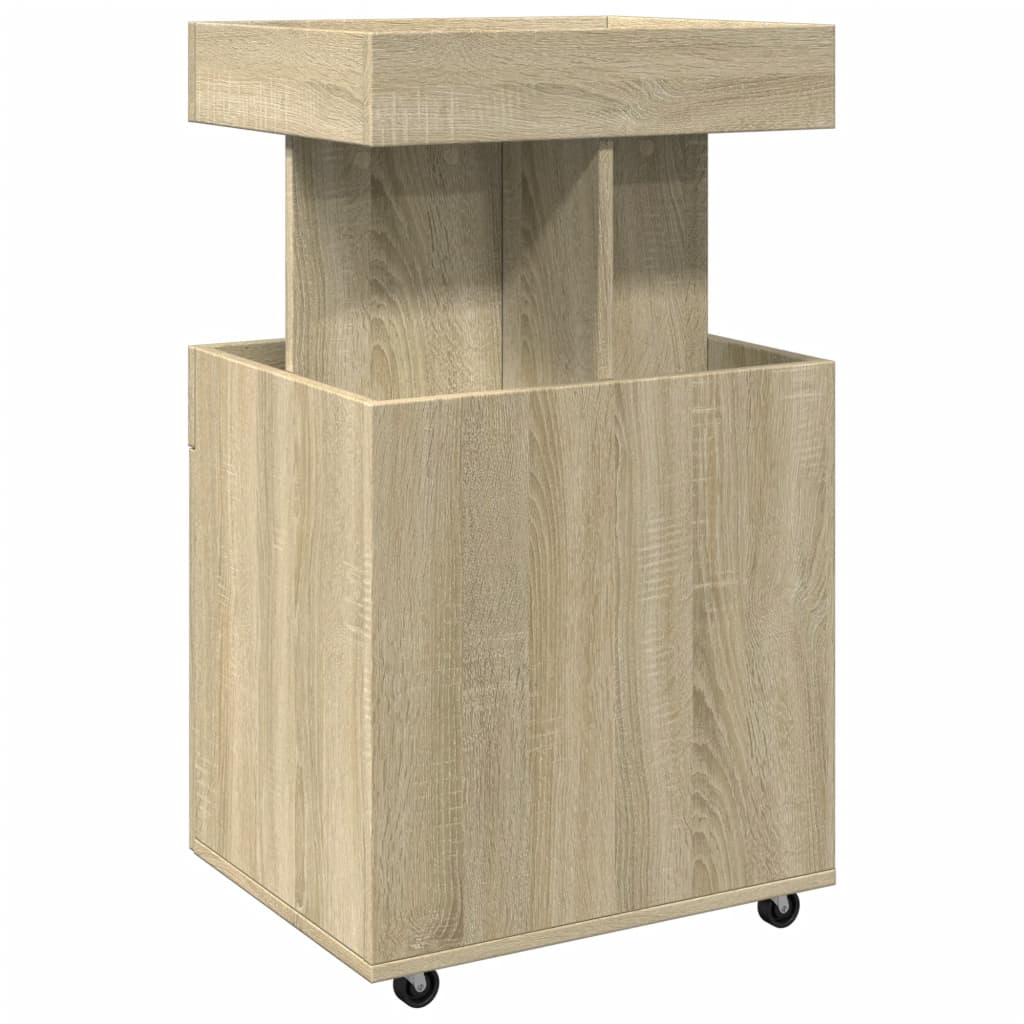 Carrello Bar Rovere Sonoma 50x41x89 cm in Legno Multistrato 848264