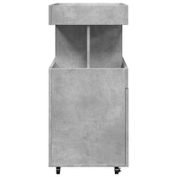 Carrello Bar Grigio Cemento 50x41x89 cm in Legno Multistrato 848265