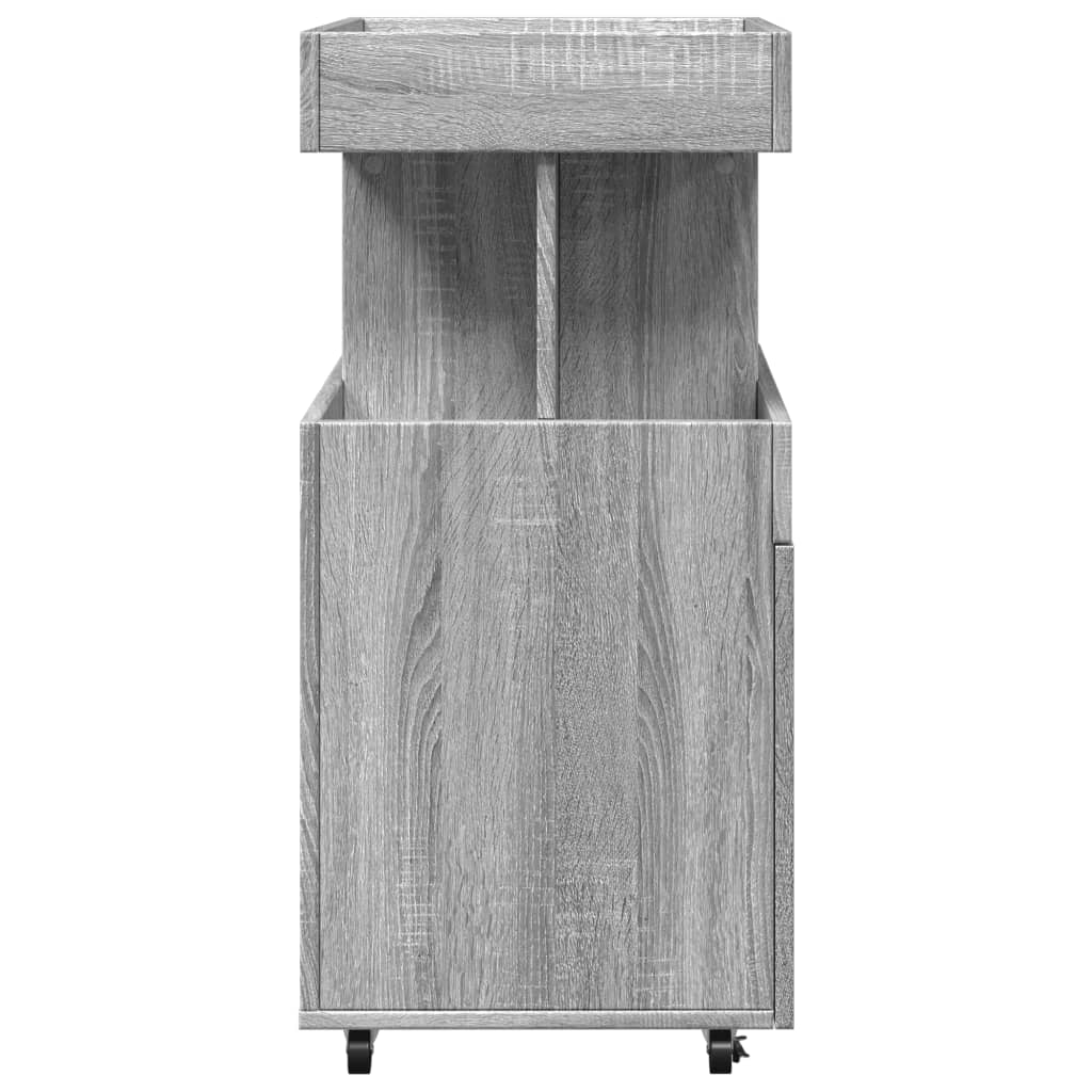 Carrello Bar Grigio Sonoma 50x41x89 cm in Legno Multistrato 848267