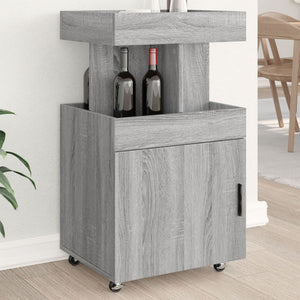 Carrello Bar Grigio Sonoma 50x41x89 cm in Legno Multistrato 848267