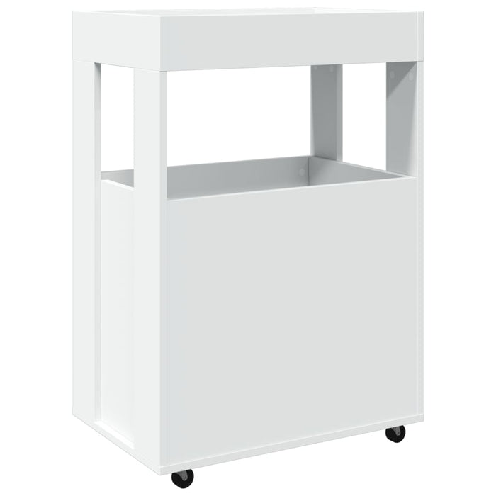 Carrello Bar Bianco 60x39,5x89 cm in Legno Multistrato 848269