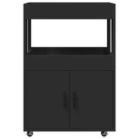 Carrello Bar Nero 60x39,5x89 cm in Legno Multistrato 848270