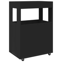 Carrello Bar Nero 60x39,5x89 cm in Legno Multistrato 848270