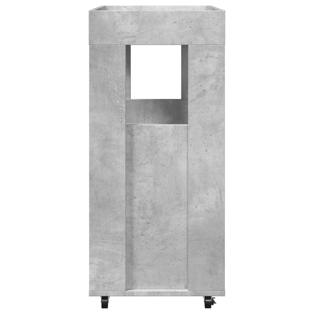 Carrello Bar Grigio Cemento 60x39,5x89 cm in Legno Multistrato 848272