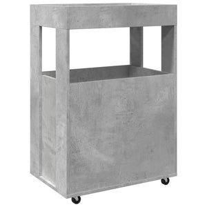 Carrello Bar Grigio Cemento 60x39,5x89 cm in Legno Multistrato 848272