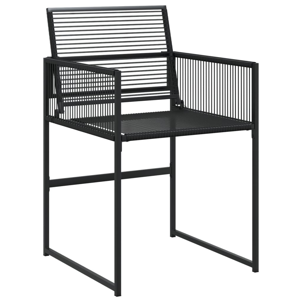 Set da Pranzo da Giardino 11 pz in Polyrattan Nero 3295036