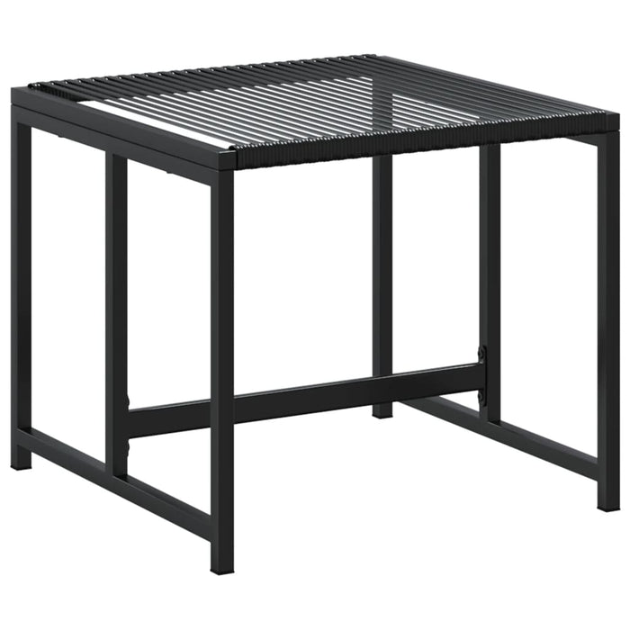 Set da Pranzo da Giardino 13pz Nero in Polyrattan 3295045