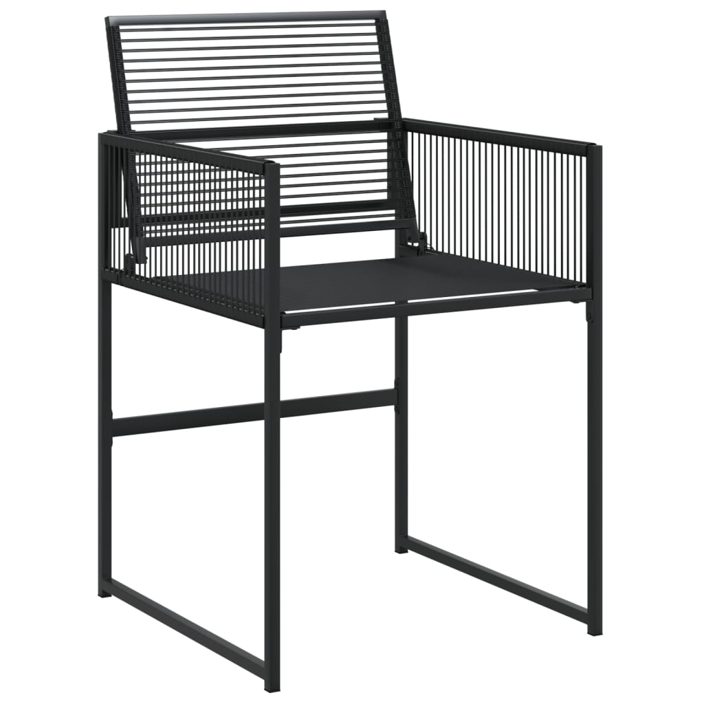 Set da Pranzo da Giardino 13pz Nero in Polyrattan 3295052