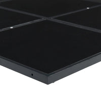 Set da Pranzo da Giardino 11 pz con Cuscini Nero in Textilene 3295084