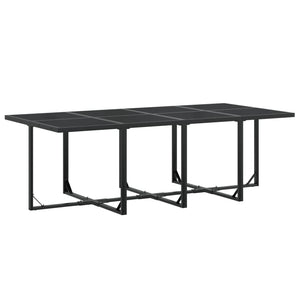 Set da Pranzo da Giardino 13 pz Nero in Textilene 3295125