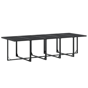 Set da Pranzo da Giardino 15 pz Nero in Textilene 3295131