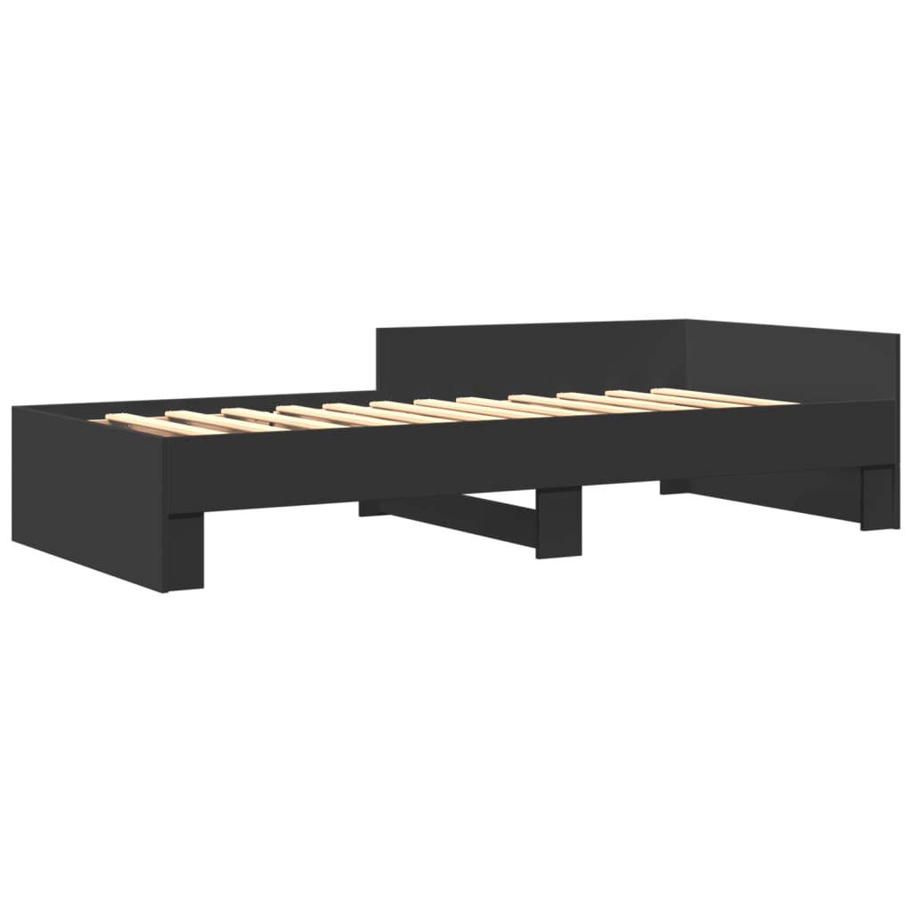 Giroletto Nero 90x190 cm in Legno Multistrato 849587