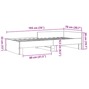 Giroletto Nero 75x190 cm in Legno Multistrato 849594