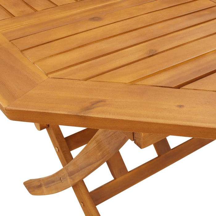 Set Pranzo da Giardino Pieghevole 5pz Legno Massello di Acacia 3295249