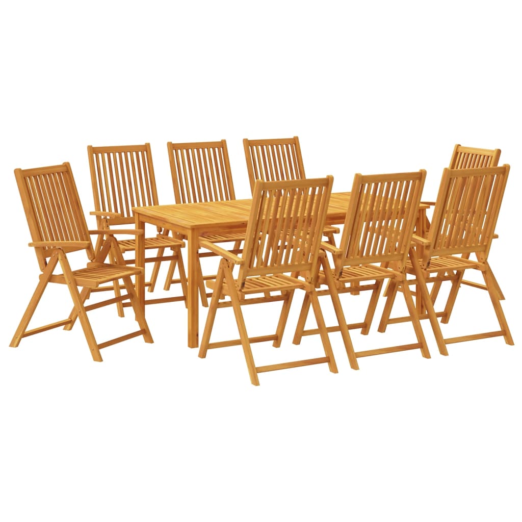 Set da Pranzo da Giardino 9 pz Legno Massello di Acacia 3295259