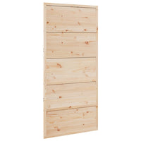 Porta per Granaio 100x208 cm in Legno Massello di Pino 850629