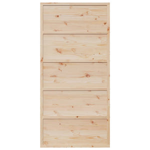 Porta per Granaio 100x208 cm in Legno Massello di Pino 850629