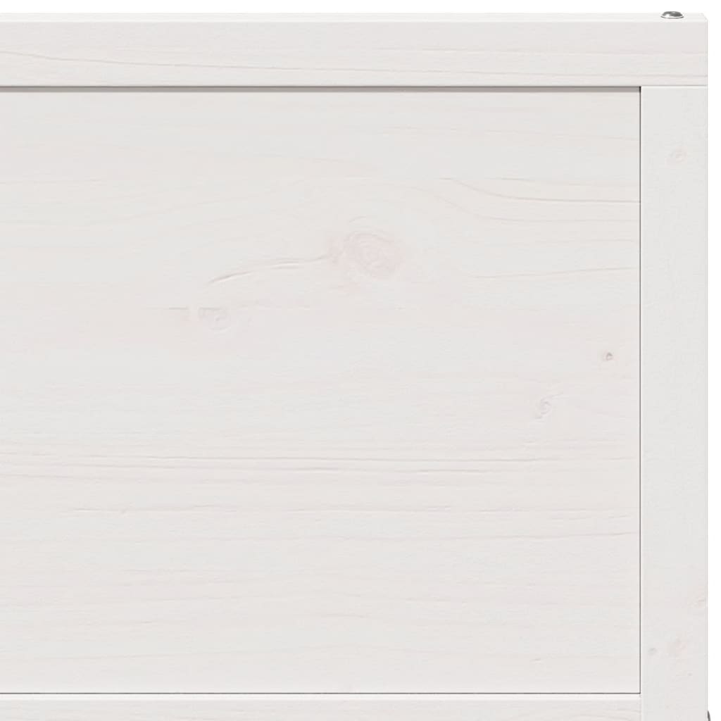 Porta del Granaio Bianca 90x208 cm in Legno Massello di Pino 850633