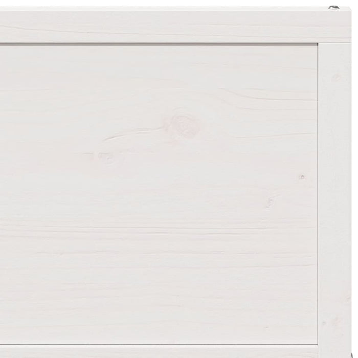 Porta del Granaio Bianca 90x208 cm in Legno Massello di Pino 850633