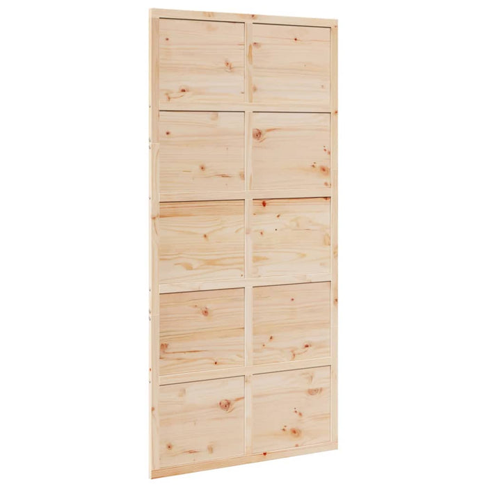 Porta per Granaio 100x208 cm in Legno Massello di Pino 850638