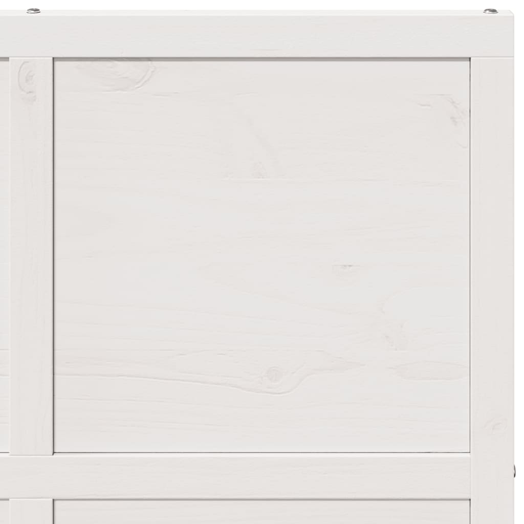 Porta del Granaio Bianca 90x208 cm in Legno Massello di Pino 850642