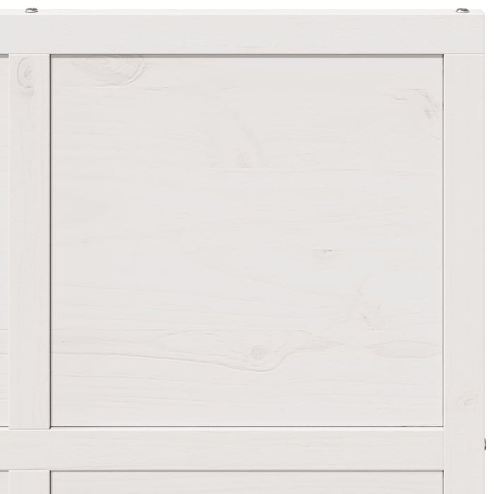 Porta del Granaio Bianca 90x208 cm in Legno Massello di Pino 850642