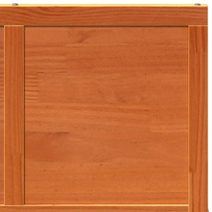 Porta del Granaio Marrone 80x208 cm in Legno Massello di Pino 850646