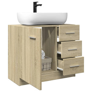 Mobile Sottolavabo Rovere Sonoma 63x30x54 cm Legno Multistrato 849633