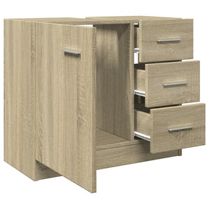 Mobile Sottolavabo Rovere Sonoma 63x30x54 cm Legno Multistrato 849633