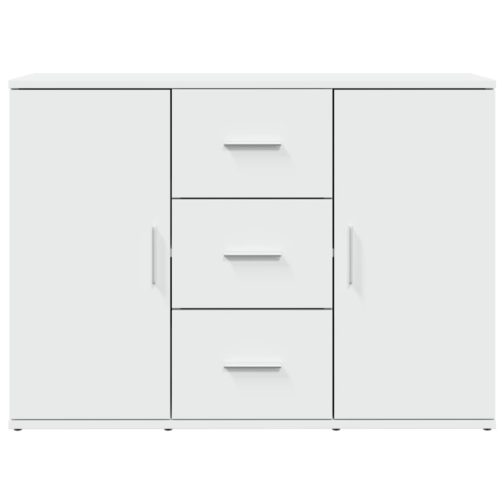 Credenza Bianca 90,5x29,5x65 cm in Truciolato 849873