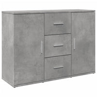 Credenza Grigio Cemento 90,5x29,5x65 cm in Truciolato 849877