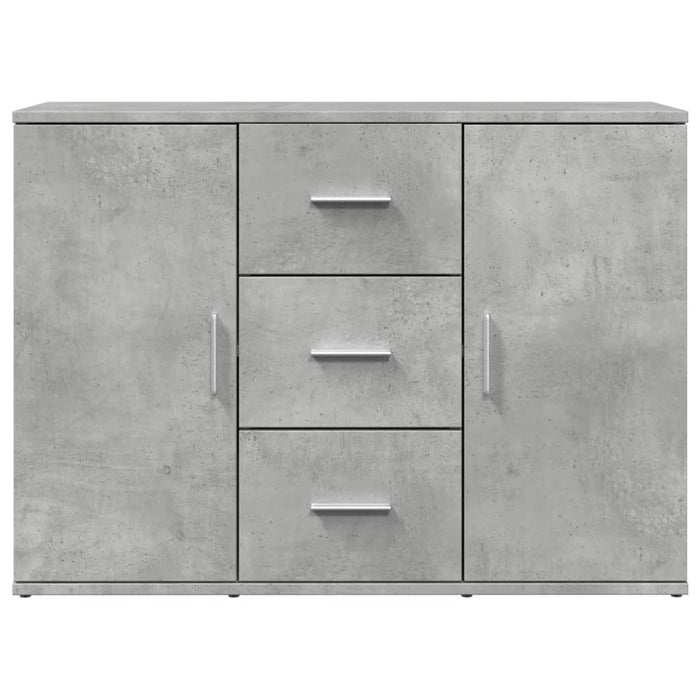 Credenza Grigio Cemento 90,5x29,5x65 cm in Truciolato 849877