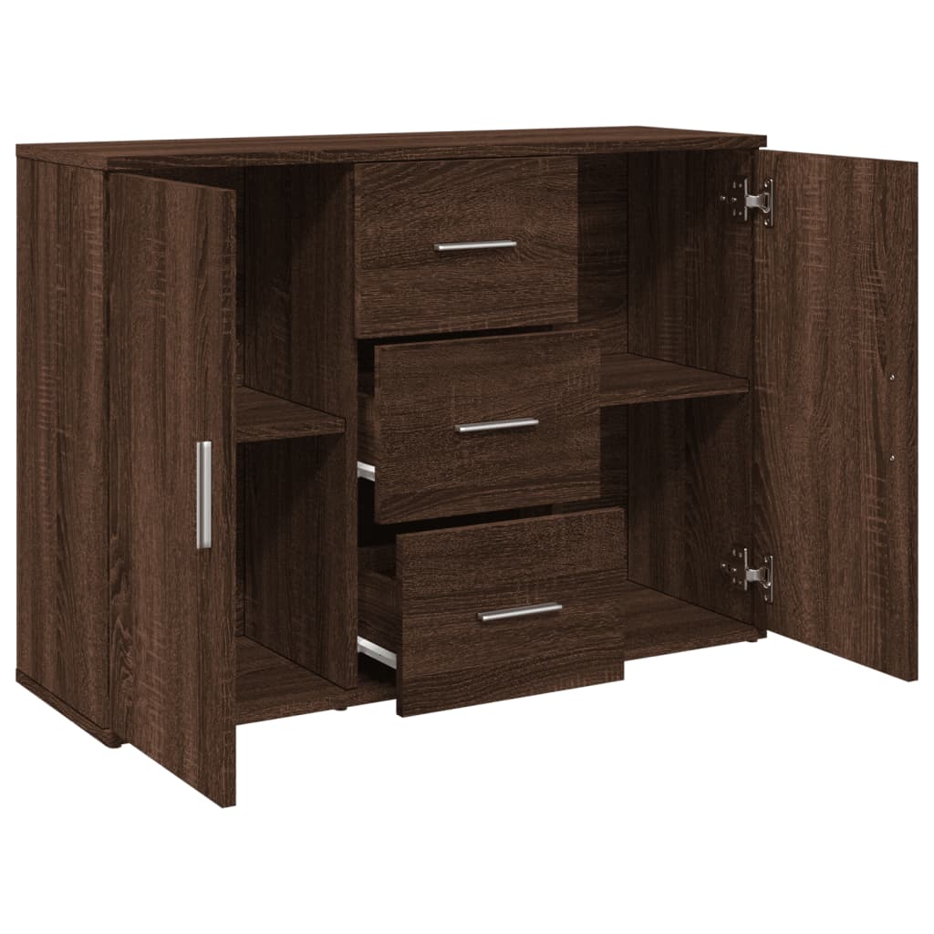 Credenza Rovere Marrone 90,5x29,5x65 cm in Truciolato 849880