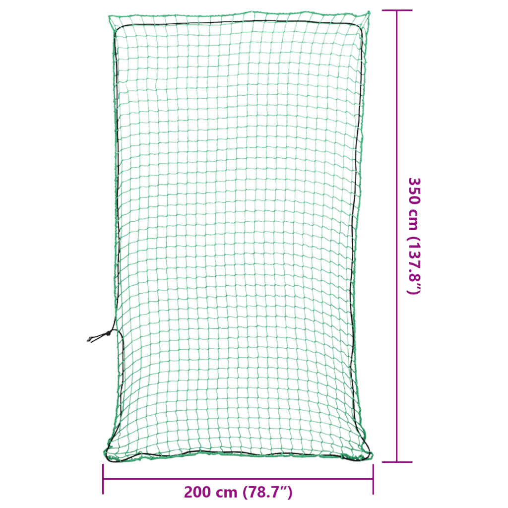 Rete per Rimorchio con Corda Elastica Verde 3,5x2 m in PP 4012236