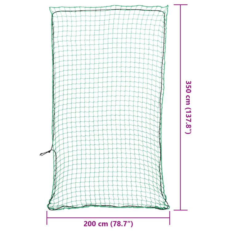 Rete per Rimorchio con Corda Elastica Verde 3,5x2 m in PP 4012236