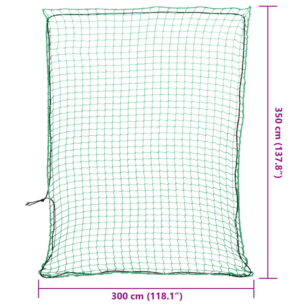 Rete per Rimorchio con Corda Elastica Verde 3,5x3 m in PP 4012243