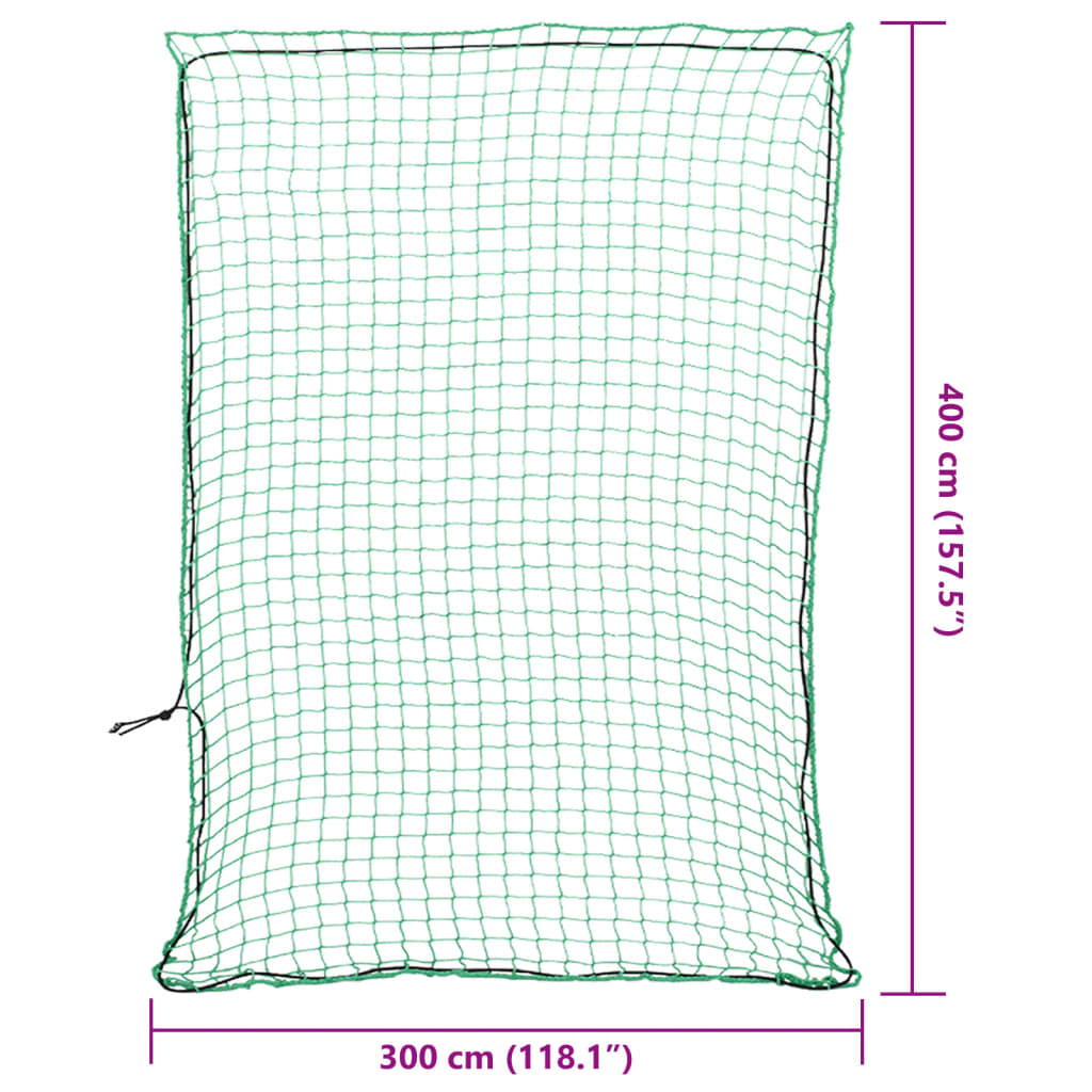 Rete per Rimorchio con Corda Elastica Verde 4x3 m in PP 4012244