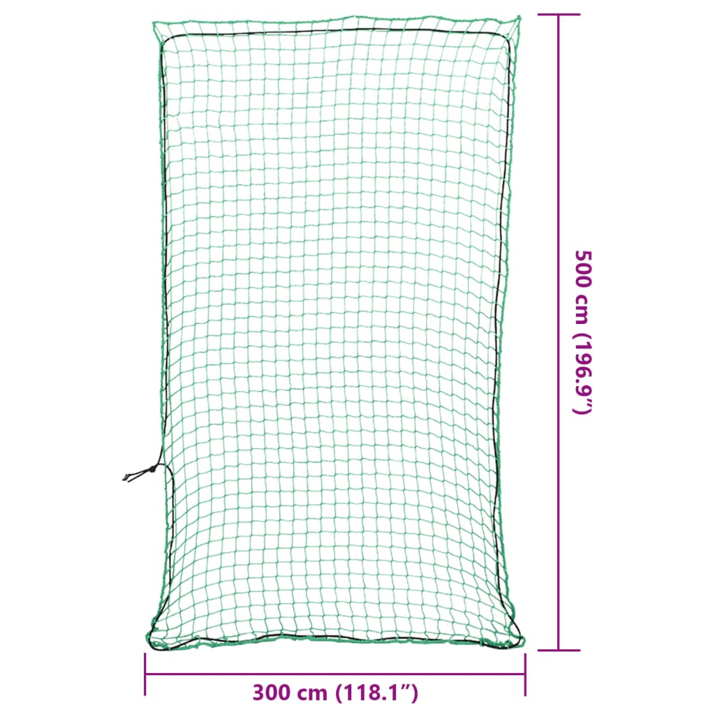 Rete per Rimorchio con Corda Elastica Verde 5x3 m in PP 4012245