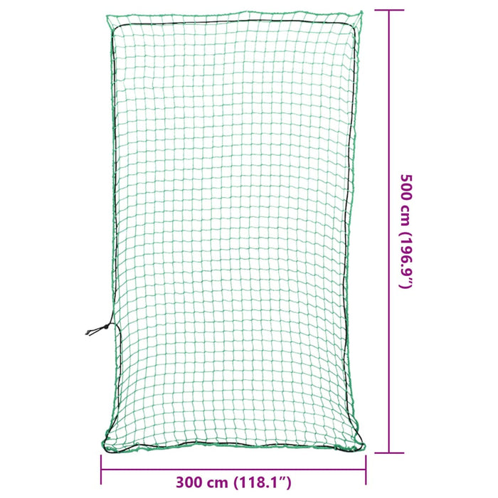 Rete per Rimorchio con Corda Elastica Verde 5x3 m in PP 4012245