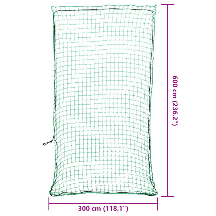 Rete per Rimorchio con Corda Elastica Verde 6x3 m in PP 4012246