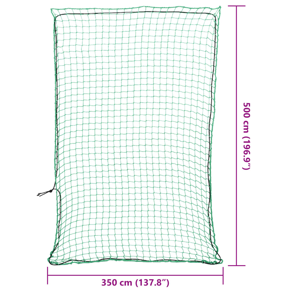 Rete per Rimorchio con Corda Elastica Verde 5x3,5 m in PP 4012247