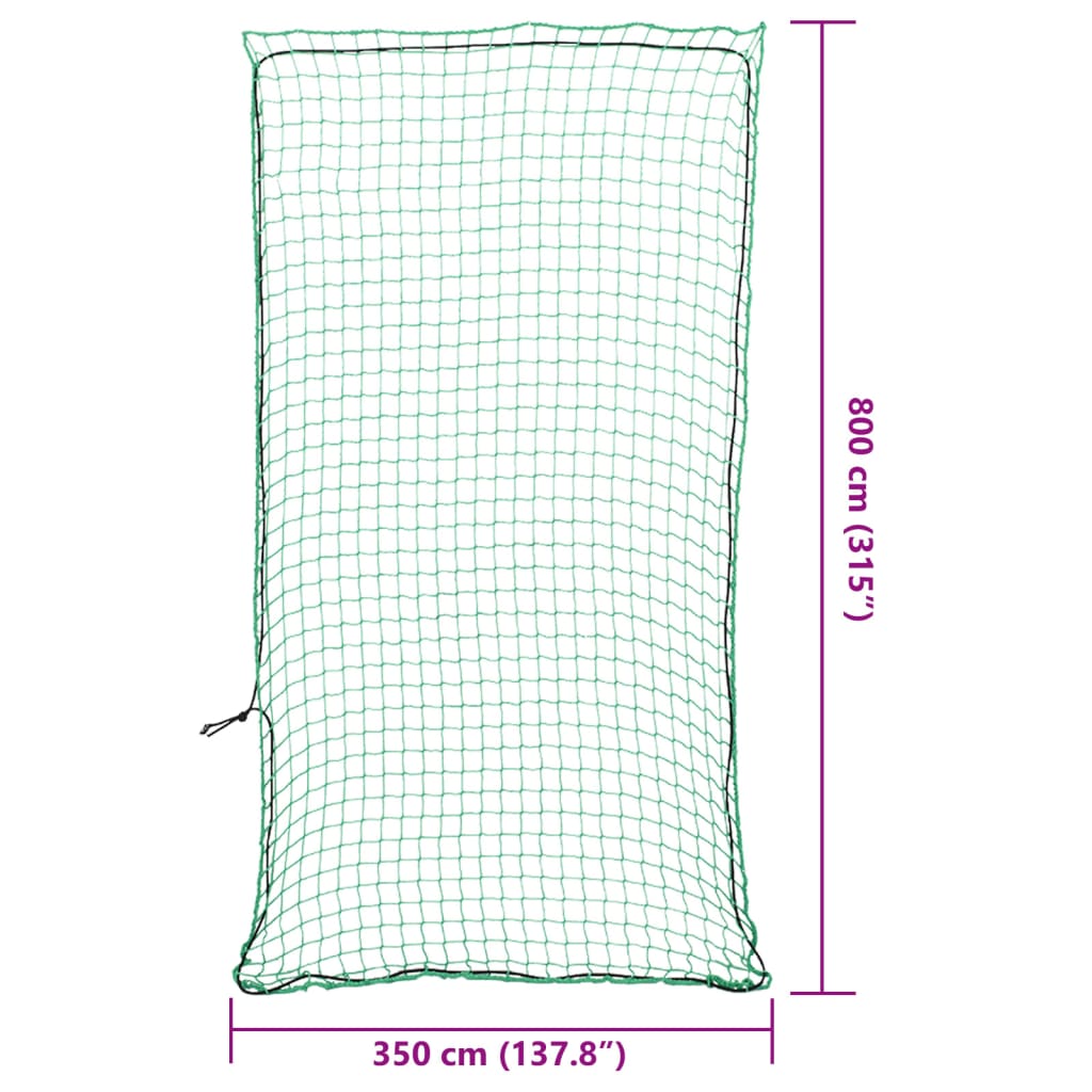 Rete per Rimorchio con Corda Elastica Verde 8x3,5 m in PP 4012250