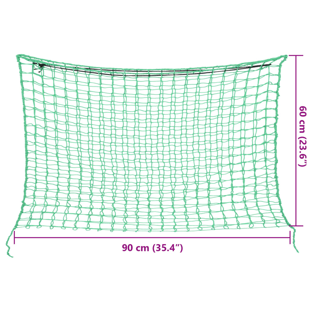 Reti da Fieno 2pz Rettangolari Verdi 90x60 cm in PP 4012296