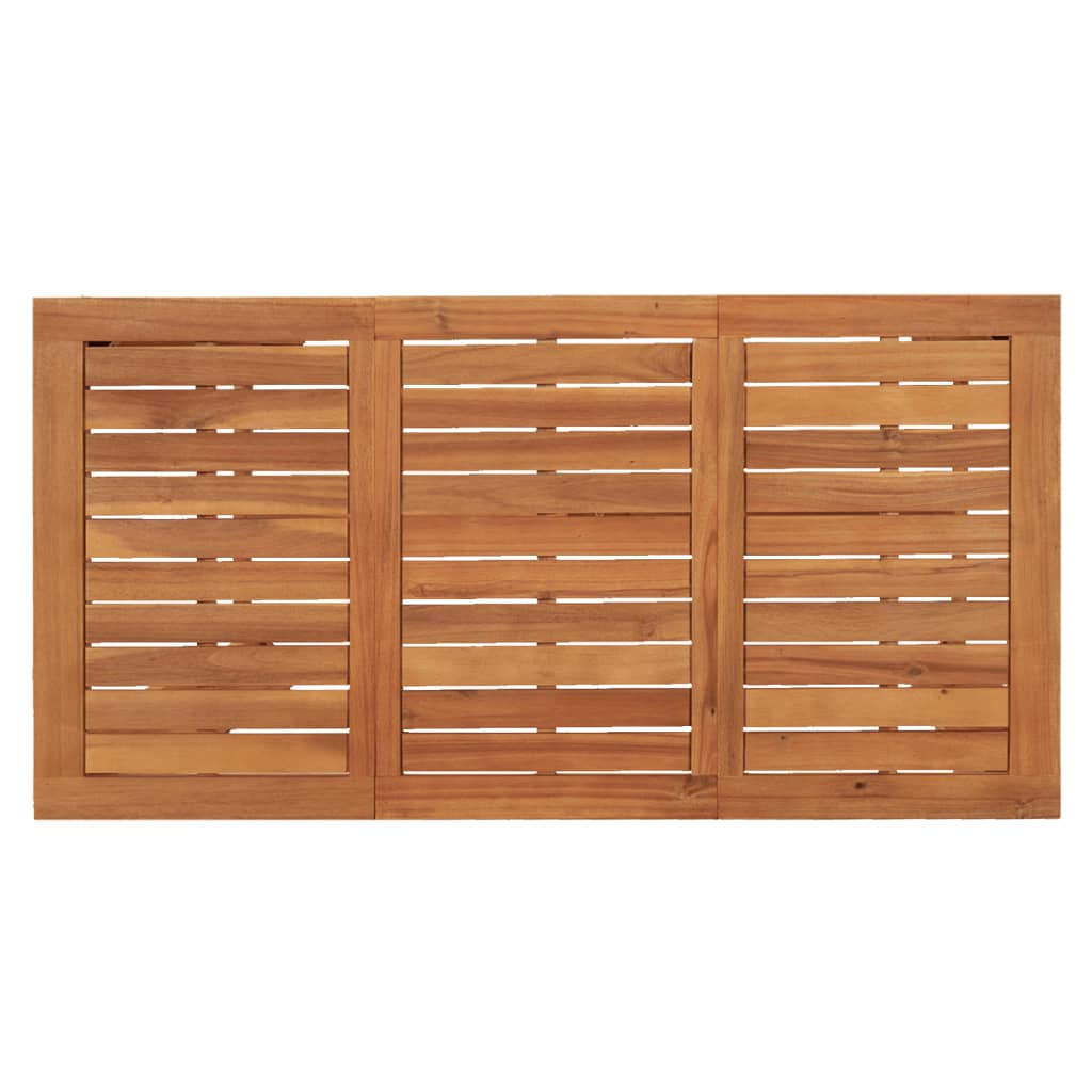 Set Bar Giardino 7pz Marrone Legno Massello Acacia e Polyrattan 3295291