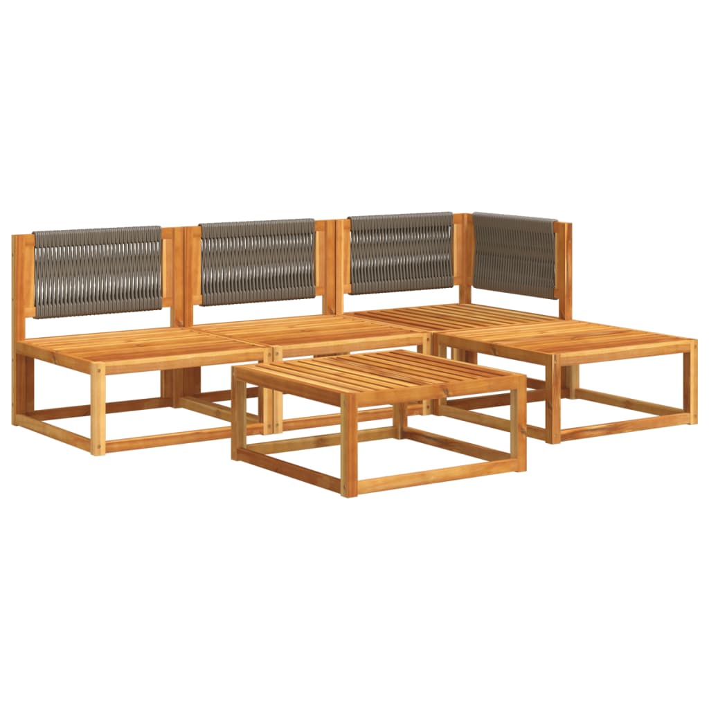 Set Divano da Giardino 5 pz con Cuscini Legno Massello Acacia 3278825